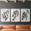 Wind Sway I - Impression personnalisée de qualité supérieure avec passe-partout - 3 pièces-612177927