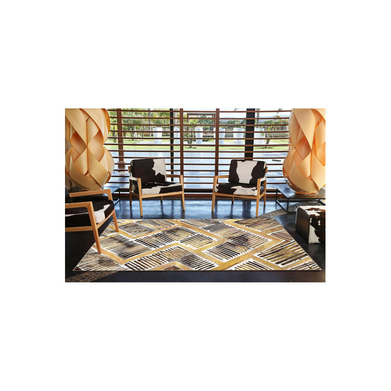Tapis lavable doux à texture douce losange, Tapis de couloir 4 pi 11 po x 9 pi 10 po inclus