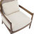 Marindale 26.6'' Mid-Century Modern Accent Chair With Rattan Backrest And Rubberwood Frame-129247729