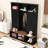 Hall Tree with Storage Bench, Hooks, Cubbies and Cabinets-1443141274