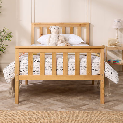 Aadi Solid Wood Shaker Bed Frame
