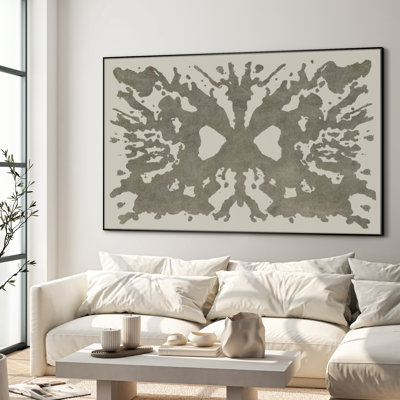 Très grand art mural imprimé sur toile - Paysage vert au clair de lune avec arbres et pont de pierre, vue panoramique pour le salon ou la chambre à coucher - «Assemblage requis du cadre (cadre non fini)»