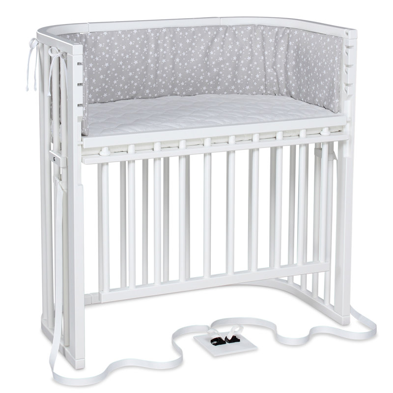 babybay Boxspring Comfort Plus co-sleeper, Lacquered White