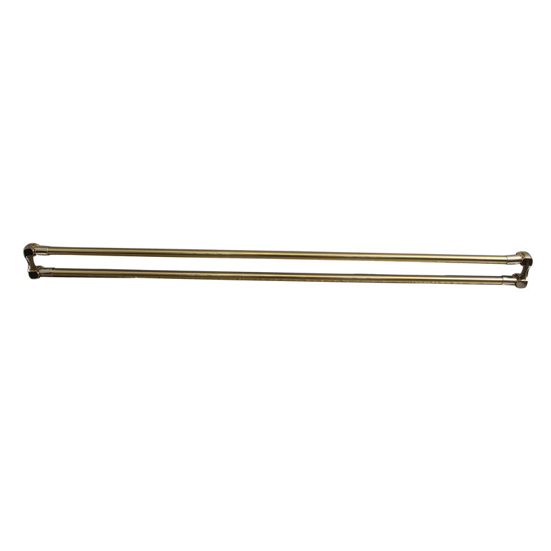 72'' Straight Shower Curtain Rod, Polished Brass