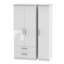 Yvette 3 Door Manufactured Wood Wardrobe-18860328-23704022