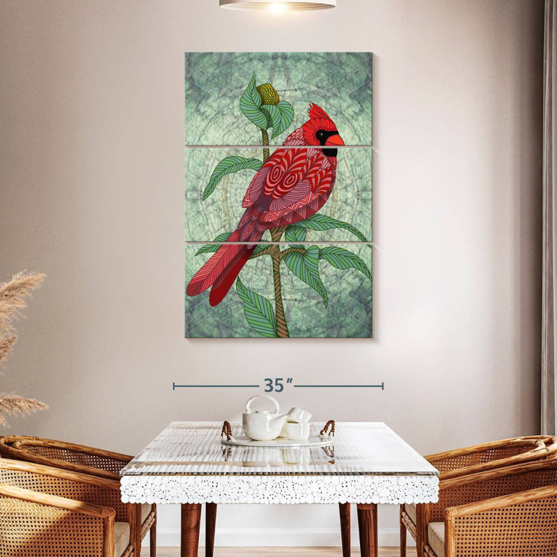 Brampt Virginia Cardinal, 50" H x 32" W