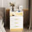 Eaden 3 Drawer Nightstand With Light-954609225