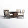 Arwand 4-Person Outdoor Conversation Set with Fire Pit Table