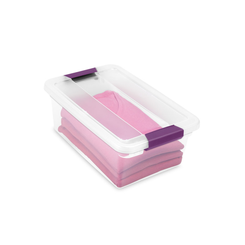 Sterilite Clear View Storage Container Tote w/ Latching Lid