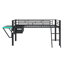 Lit mezzanine avec bureau Gaming, DEL
