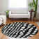 Premium Machine Washable Prisco Black Rug