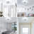 Modern Crystal Flush Mount Ceiling Light, Sputnik Firework LED Fixture