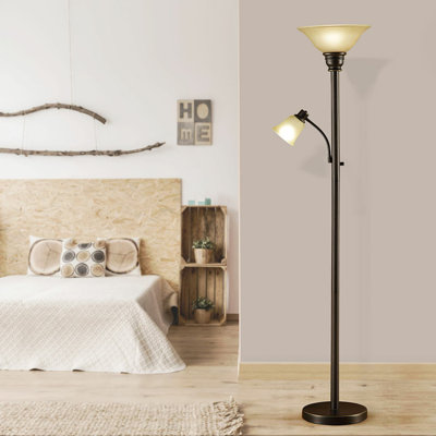 Carie Kerrington Floor Lamp with Reading Light