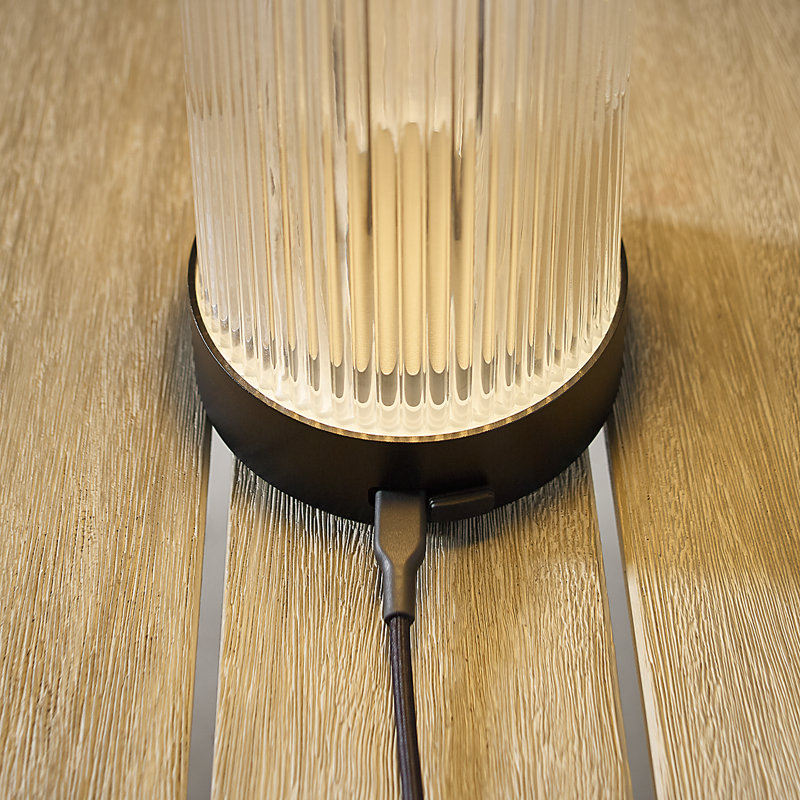 Tawa Accent Rechargeable Table Lamp, Black