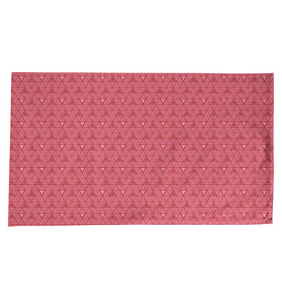 Nappe géométrique en coton - Triangles dessinés à la main, collection Jordao, lavable à la machine