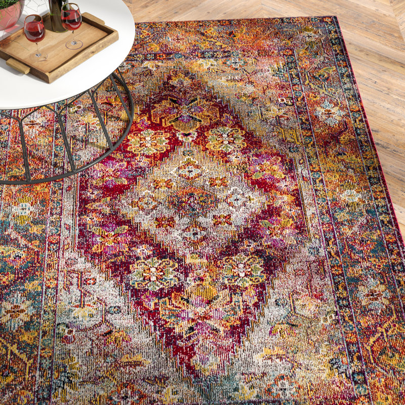 Myia Crystal Performance Oriental Rug, Rectangle 3' x 5'