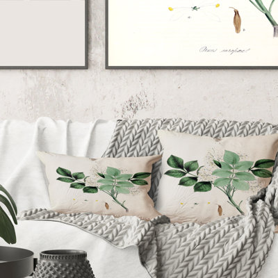 Vintage Blossoming Flower IV Floral Pillow