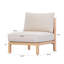 Ensemble de conversation d'extérieur en bois d'acacia Ventura Modern Coastal-129877021