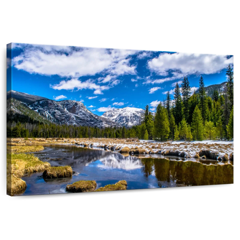 Alvord Rocky Mountain Park en hiver, H 26 po x l 39 po