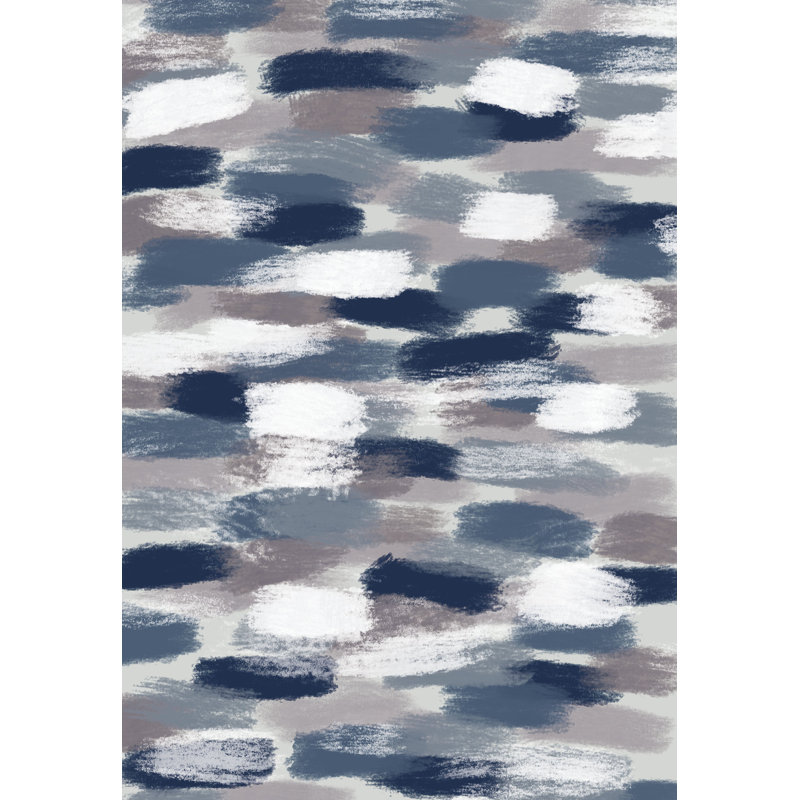Brush Stroke Pattern - Wrapped Canvas Print, 46cm H x 30cm W 