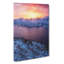 Sunset Over The Mountains In Norway In Abstract - Wrapped Canvas-55341622