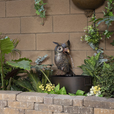 Rockett Metal Weather Resistant Floor Fountain