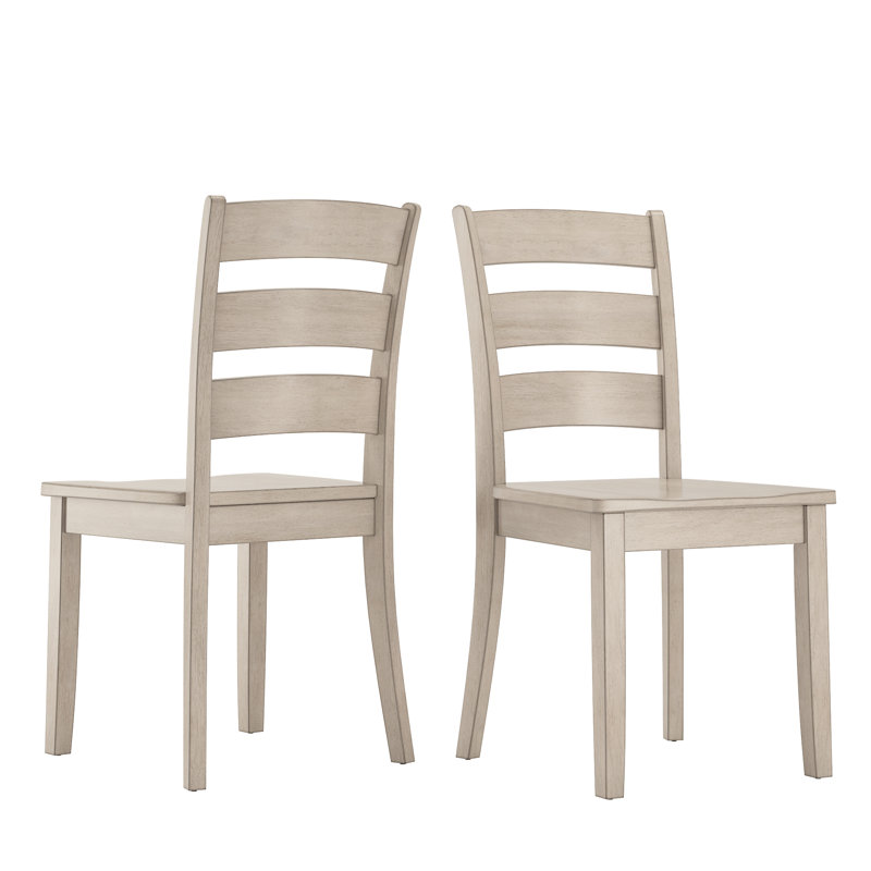 Alexa-Mae 17.15'' H Solid Wood Side Chair, Antique White