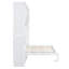 Grand lit escamotable mural avec armoires-1076317401