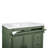 36‘’ Mid-century Green Bathroom Vanity Cabinet With Sink Top, Metal Handles & Solid Wood Frame-127533499