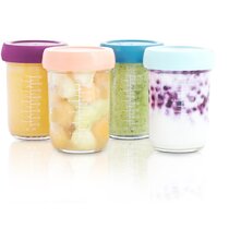 Fresh Fare Twist-Top Snack Containers - Small Food Storage - Set of 4