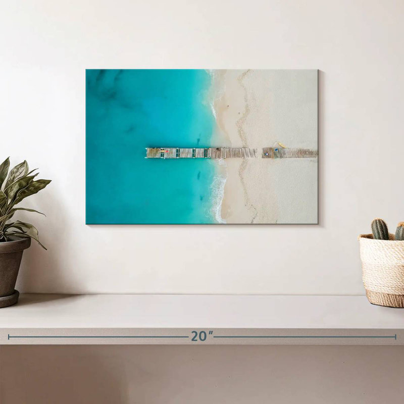 Aletra Grace Bay Beach Pier, 8" H x 12" W