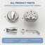 Robinet de baignoire et douche avec valve brute-93706742