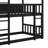 Twin-Sized Triple-Deck Rubber  Bunk Bed Fully Outfitted With Ladders And Guardrails-117529672