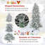 Arbre de Noël artificiel éclairé 6 pi Jarhia - support inclus