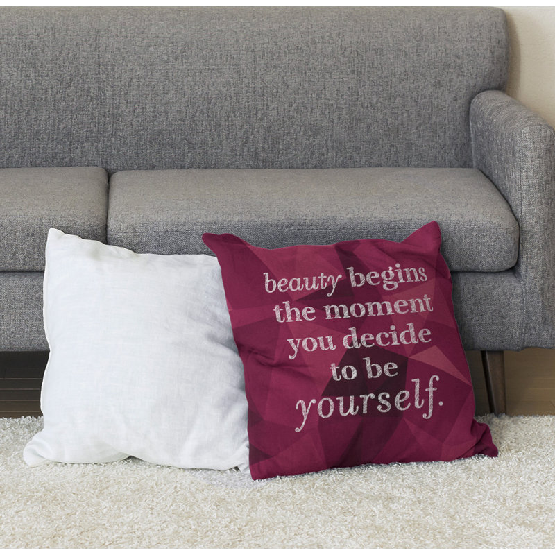 Coussin de sol de pierres précieuses True Beauty, 40 po x 40 po, Spinelle