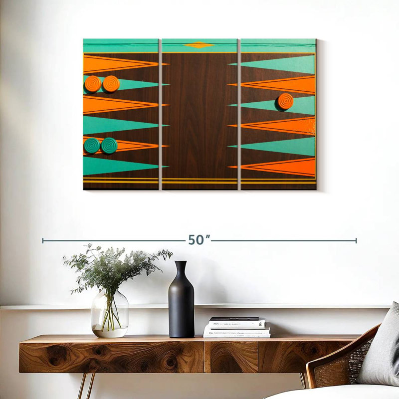 Senne Backgammon Board, 24" H x 38" W