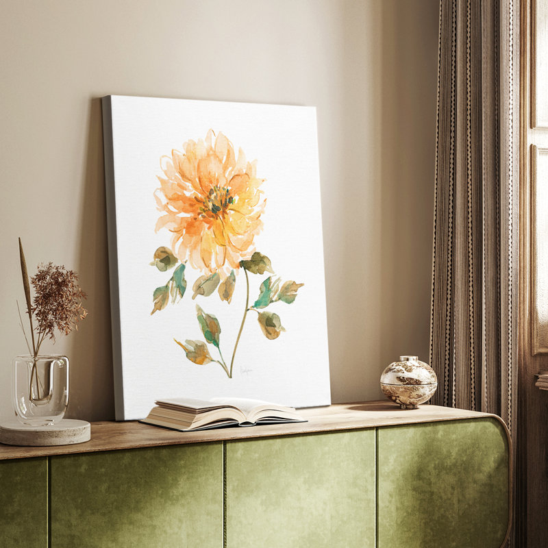 Bright Botanical I -Galery Enveloppé Cavas, H 36 po x l 24 po