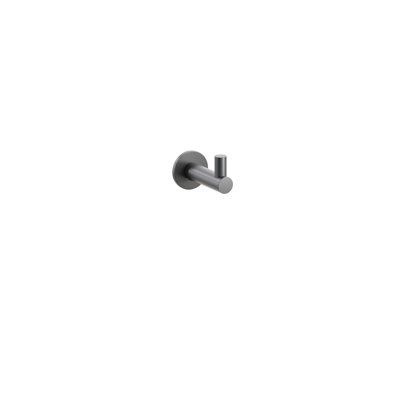 Modern Tubular Brass Single Robe Hook