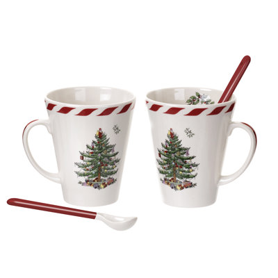 Spode Christmas Tree Peppermint Coffee Mug