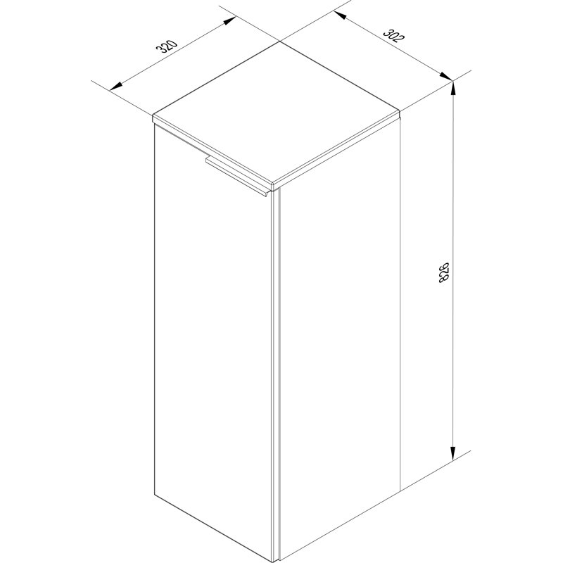 Luna Wall Bathroom Cabinet