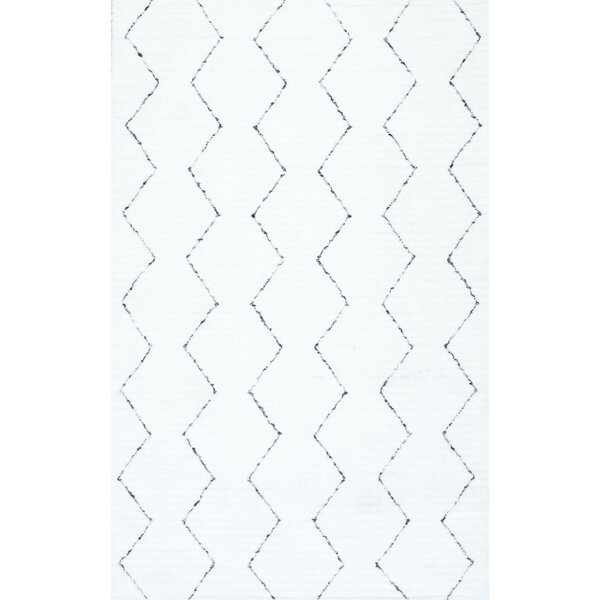 Union Rustic Behrens Handmade Performance White Rug & Reviews - Wayfair ...