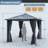 Patio Hardtop Steel Gazebo with Polycarbonate Roof, Curtains and Netting-94003062-94003060