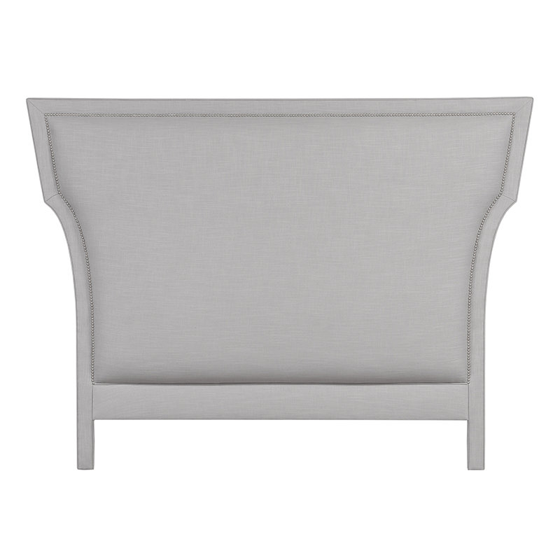 Tête de lit tapissier Lakewood, Gris, Grand