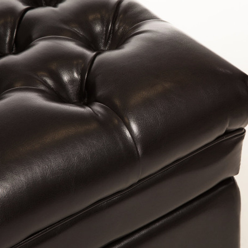 Cuir avec une capacité généreuse et un siège rembourré doux - Grand rembourrage de compartiment de rangement coloré