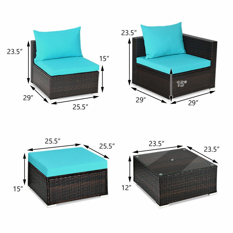 Ravenel 4 - Person Patio Conversation Set with Cushions
