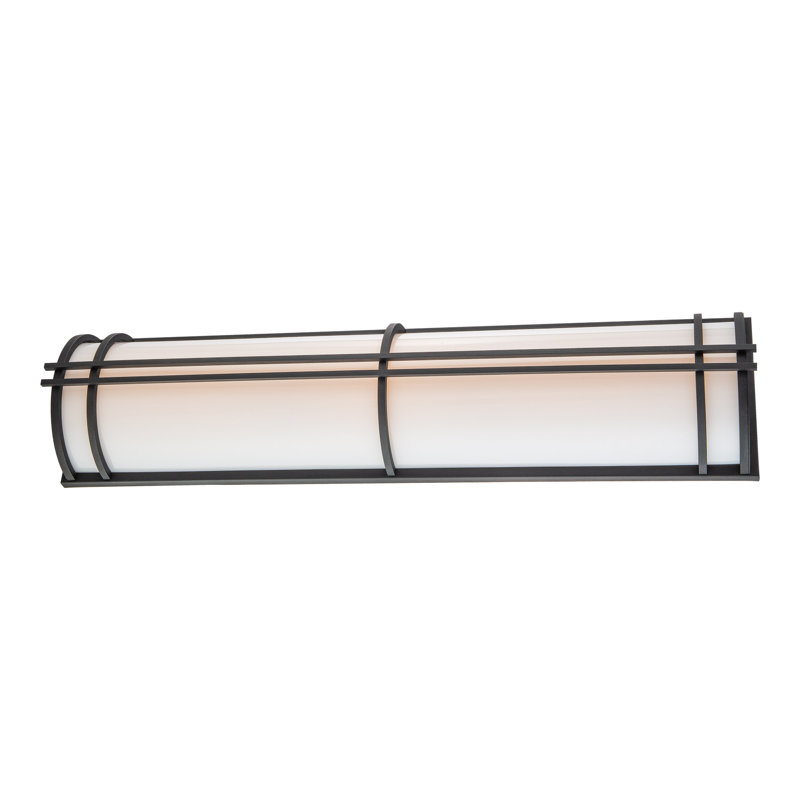 Skyscraper Outdoor Dimmable LED Flush Mount, Black, 2700K, 37" H x  9" W x 4.875" D