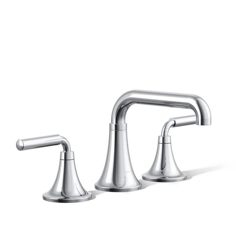 Tone Wall Mounted Bathroom Faucet, Polished Chrome, 1