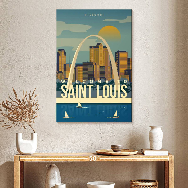 Affiche Aime Saint Louis Arch, H 39 po x l 26 po