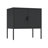 Ava 24" Modern Stainless Steel Accent Cabinet with 2 Adjustable Shelves in Black-1577528237