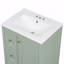 Meuble-lavabo 24 po avec rangement, tablette réglable, panneau de fibres à densité moyenne et bois d'hévéa, séparateurs amovibles-1711756671